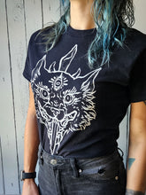 Load image into Gallery viewer, &quot;The Wolf&quot; black tee
